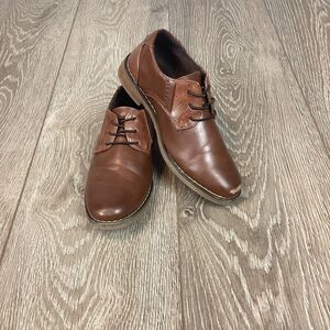 Deer Stag Boys Brown Dress Shoes Matthew‎ 1 M Youth Flaw